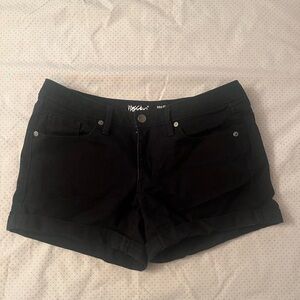 NWOT Mossimo Black Denim Mid Rise Jean Shorts
